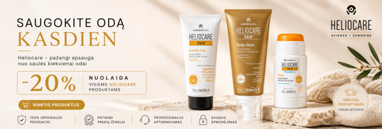 Heliocare 20% nuolaida